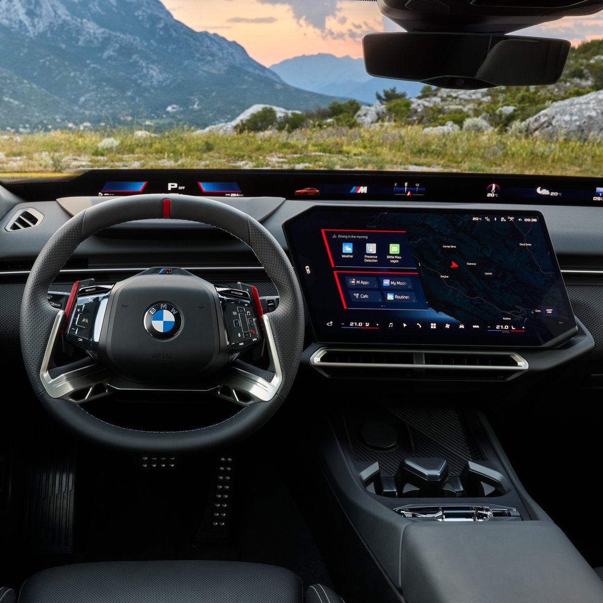 Motor1com's tweet photo. The next BMW 3 Series is here!

• Neue Klasse design
• M Performance gets a turbocharged 3.0-liter I6
• Up to 437 hp
• Drift mode for M350 xDrive

The new 3 Series will arrive in the US in early 2027. Prices will start at $49,900. https://t.co/yTZahqHkIW