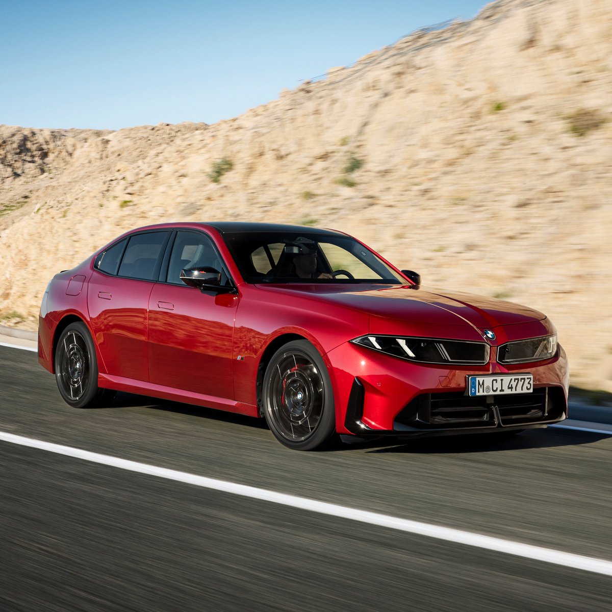 Motor1com's tweet photo. The next BMW 3 Series is here!

• Neue Klasse design
• M Performance gets a turbocharged 3.0-liter I6
• Up to 437 hp
• Drift mode for M350 xDrive

The new 3 Series will arrive in the US in early 2027. Prices will start at $49,900. https://t.co/yTZahqHkIW