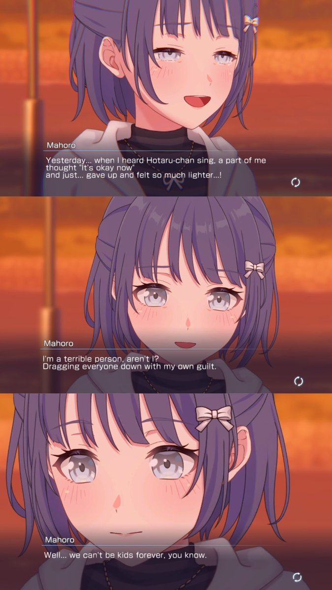true0bIue's tweet photo. mahoro is for everyone who feels worthless for not being able to live up to their ideal self, whose very presence starts feeling useless

she tried so hard to attain her goal but she wasn’t good enough. she repressed her feelings and smiled for the sake of others https://t.co/HhGegOTjcW