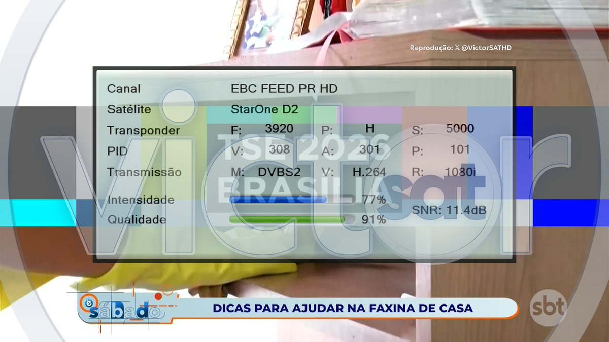 VictorSATHD's tweet photo. A geração da propaganda eleitoral obrigatória pro DF, fica por conta do SBT, só que no feed da EBC e no momento, está transmitindo o programa 'É Sábado', dia que o "Pica-Pau" toma banho, hoje é terça-feira... https://t.co/uGQmGYbhPe