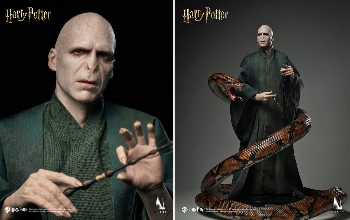 pottermaniajp's tweet photo. INARTから「#ハリーポッター」と「ヴォルデモート」の #フィギュア が新登場🌈

映画『炎のゴブレット』のハリーと『死の秘宝』のヴォルデモートの姿を1/6スケールで立体化⚡🐍

精緻な造形により、顔の表情や皮膚の質感がリアルに再現されています✨⇒https://t.co/rZdh9o7bCB

#ハリポタ #HarryPotter