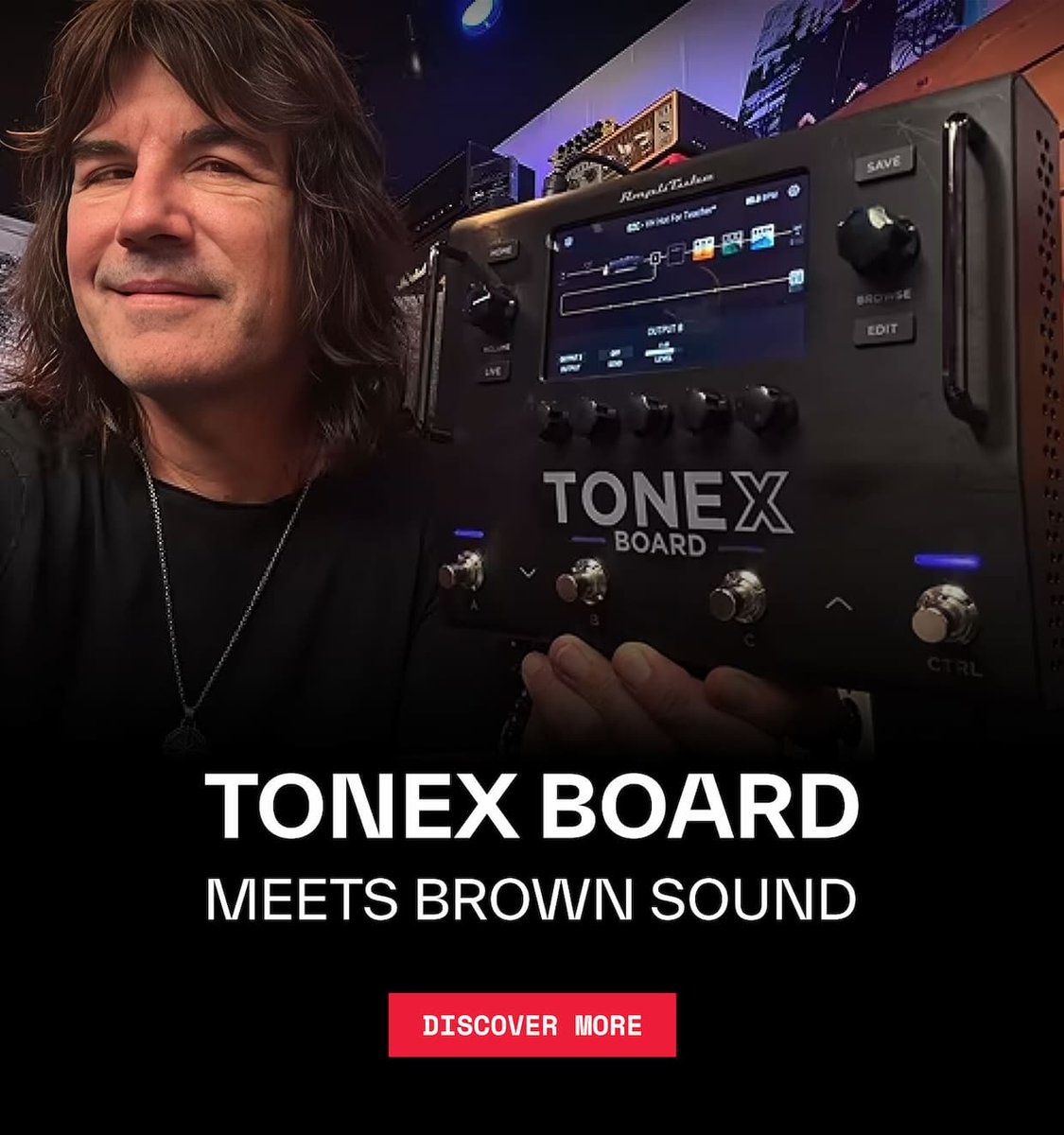 ikmultimedia's tweet photo. 🎸 Hear what Pete Thorne does with TONEX Board.
From Scenes and effects to flexible routing, Pete puts TONEX Board through its paces and shows how much you can do with a complete rig at your feet.
Watch Pete take on TONEX Board: https://t.co/izCTavQKl3
#TONEX #TONEXBoard #PeteThorne #IKMultimedia