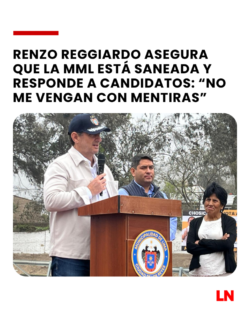 lanoticiaperu_'s tweet photo. #Actualidad | 🚨 Renzo Reggiardo aseguró que la MML está saneada y en buenas condiciones. El alcalde destacó más de S/4 mil millones invertidos en obras y más de 50 km de vías. 🏗️ #MML #RenzoReggiardo #Lima
Más información 👇
https://t.co/3uAE7eqOpk https://t.co/bYpdQ8TDdQ