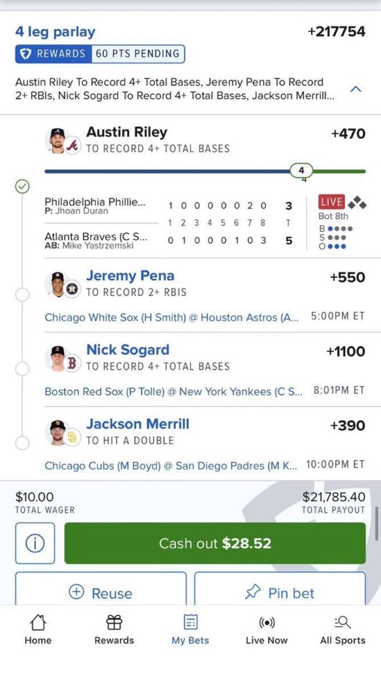 Smilerszn_'s tweet photo. ☢️ CASH ANOTHER NUKE HE CASHED THIS ON HIS FIRST AT-BAT ✅✅

Chase Meidroth over 4.5 Hitter Fantasy Score ✅✅

Only took him TWO pitches at the top of the 2nd Inning, SWEAT FREE 🤑🤑🤑
https://t.co/jwFqHdMR51

#Gambling𝕏 #MLBPicks #WhiteSox � #Playoffs #PrizePicks https://t.co/0iWx5dufaz