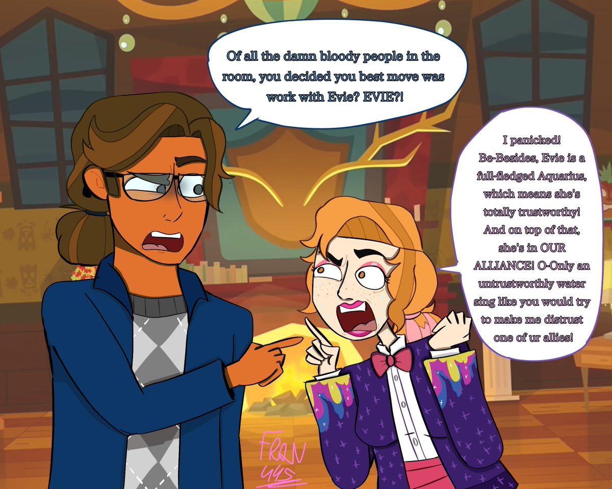 Fran4453's tweet photo. They have a lot to talk after the challenge...

#dctwt https://t.co/Ssfyt2tYum