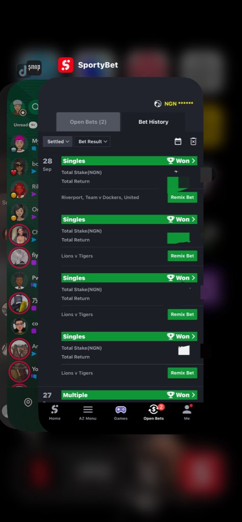 forever004j's tweet photo. Ever since I started booking games on SportyBet, I’ve been winning day after day. I can even win up to six times in a day. Should I start dropping my codes? 👀🔥check comment section for the rest screenshots. https://t.co/A18xz9FHur