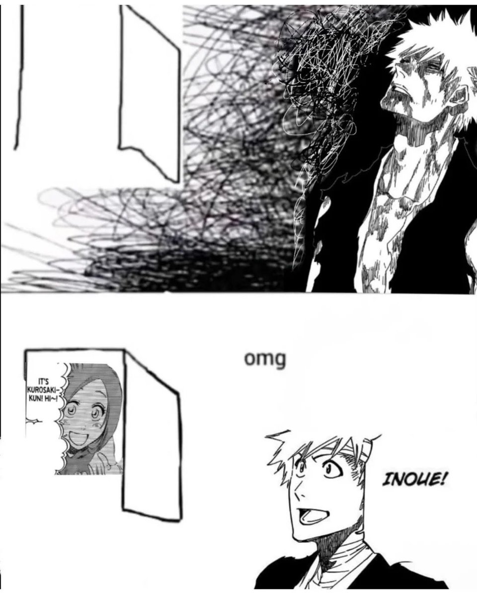 Retro_Bleach1's tweet photo. I want to see Ichigo acting towards Orihime like Ishhin does when he is yapping about his wife... https://t.co/GiJjVdiWfv