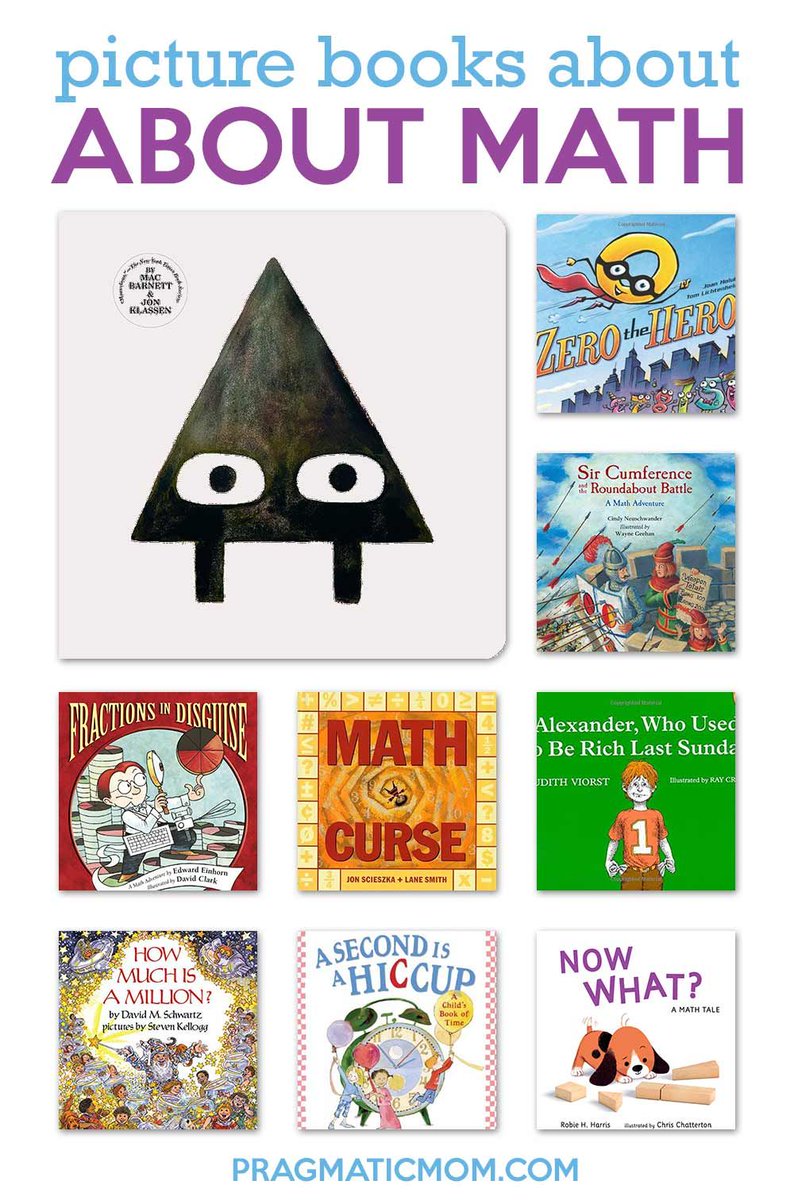 pragmaticmom's tweet photo. Newly Updated! 40 Great Math Picture Books https://t.co/8DcQ0BqdpS via @pragmaticmom @fangmous #ReadYourWorld #math #picturebooks https://t.co/t4TwT5e3Fm