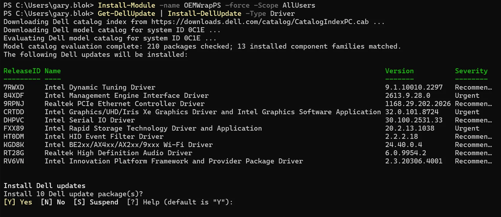 Gary Blok [GARYTOWN.COM] on X: "#PowerShell Gallery module OEMWrapPS ...