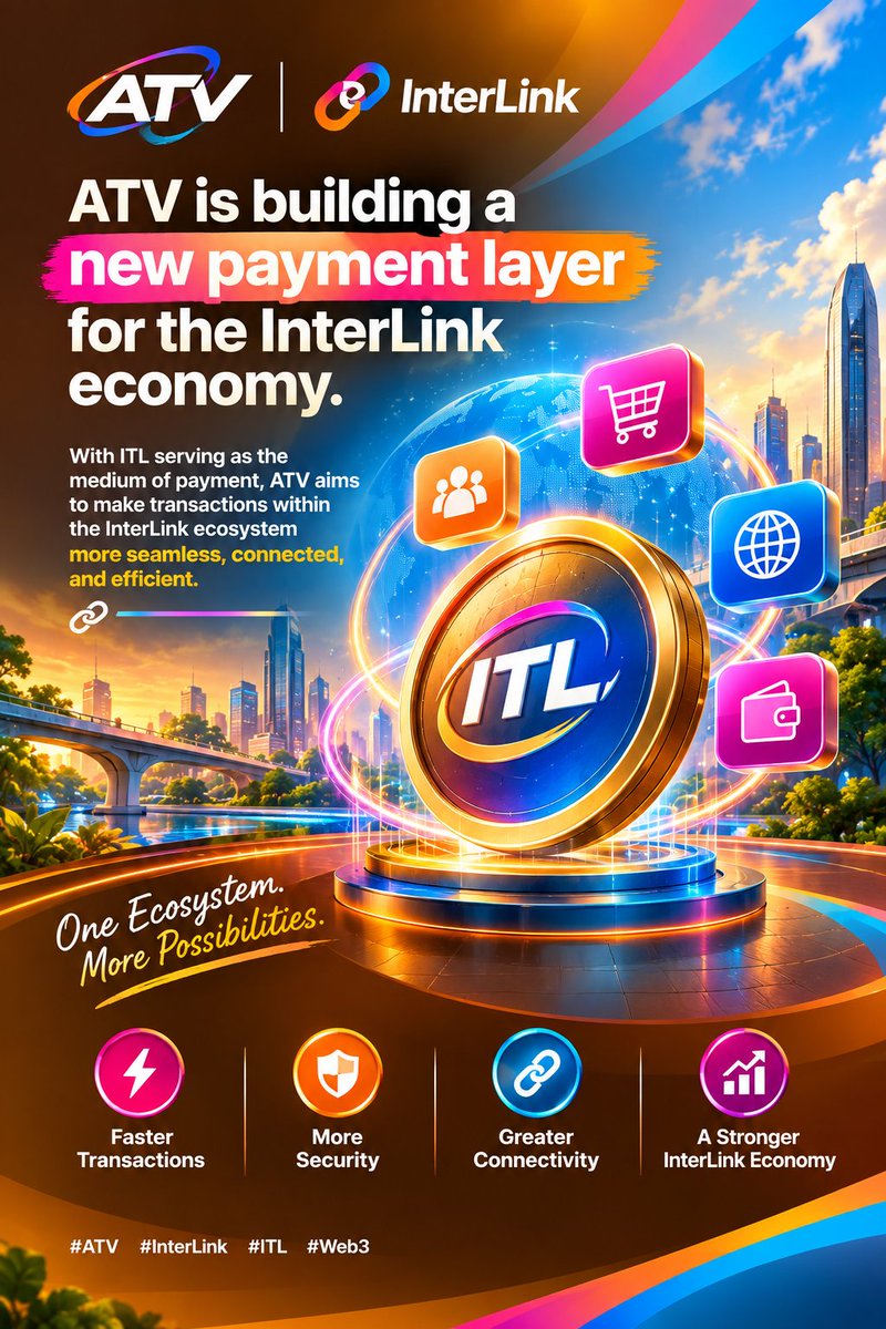 bmbtiger's tweet photo. ATV is powering a new payment layer for the InterLink economy. ⚡

With ITL as the medium of payment, ATV aims to make ecosystem transactions more seamless, connected, and efficient. 🚀
 #InterLink #ITLG #ITL https://t.co/8ywxKBJskC
