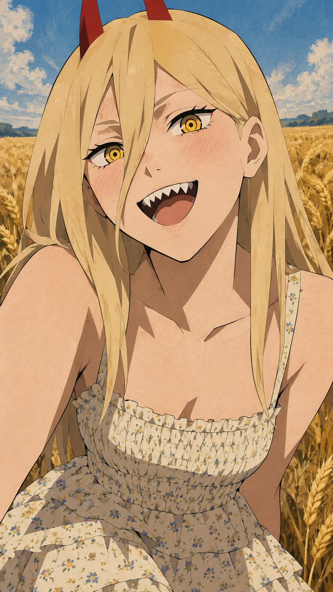 Whysterea's tweet photo. I have a theory. Here's Power from Chainsaw Man https://t.co/QbEnUGwAyZ