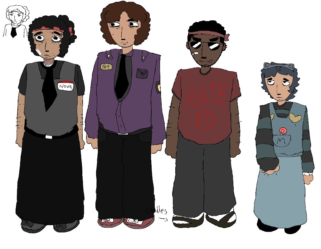 Cloud_clover1's tweet photo. The employees for the project!!! Rest in relocation!
Evan: @MistakeMEBs 
Korbyn: @_WatchingHour_ 
Xtc?: @xtc_0o 
Bennet: @brotherloveEBW 
Nova: obviously me
Req: @requisitorum 
Engel and mari: idk their twitter burp
Jade: @King_0f_f00ls_ 
Historia: @Edge0fTheSky https://t.co/bebTC2yj2z