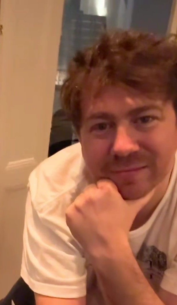 BourneFandomCEO's tweet photo. Don't think any other man has made my heart race as much as it did for him on the live last night! 
I missed your cheeky face so much!!!
As well as being super pissed at Matt for not passing on my gift to you! Gave it to him in like March/April!! 🥲 https://t.co/BrvvQX4e9l