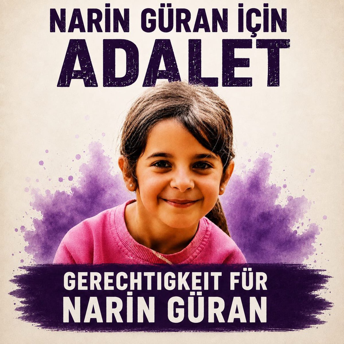 Nur74960's tweet photo. Narin Güran için adalet!
Gerechtigkeit für Narin Güran!
#NariniçinAdaletYolu https://t.co/vH7gdd3zkA