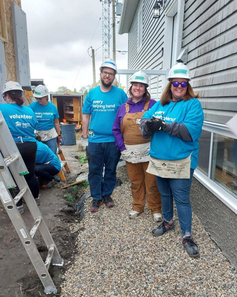 WestobaCU's tweet photo. Our team members from Brandon and surrounding communities spent the day volunteering with Habitat for Humanity.  

We’re always grateful for opportunities to step outside our day-to-day roles and lend a hand to important work happening in the communities we serve. https://t.co/F82k8x4USn