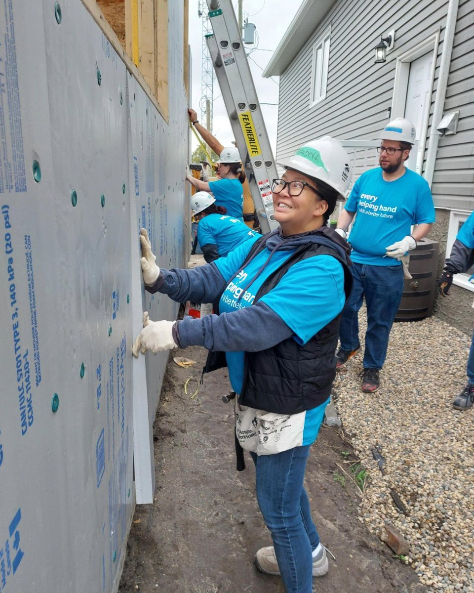 WestobaCU's tweet photo. Our team members from Brandon and surrounding communities spent the day volunteering with Habitat for Humanity.  

We’re always grateful for opportunities to step outside our day-to-day roles and lend a hand to important work happening in the communities we serve. https://t.co/F82k8x4USn