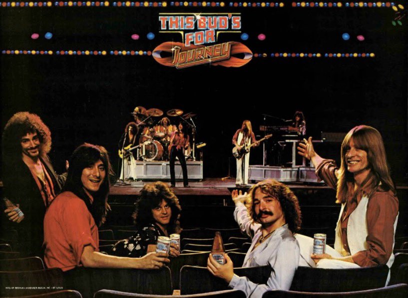 Valkyrie9811's tweet photo. Some of these commercials are new to me!
#Journey #budweiser #commercials #steveperry #nealschon #stevesmith #rossvalory https://t.co/Qn9ZwRWvuV