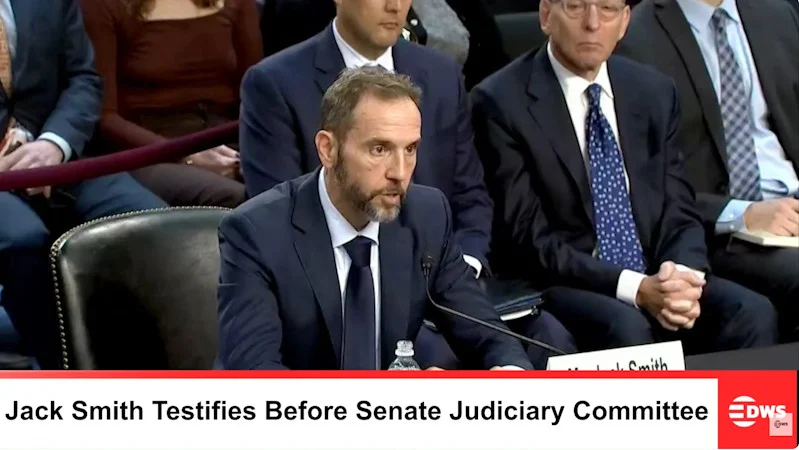 Damaan4u33's tweet photo. Jack Smith testifies and vigorously defends his criminal investigations against intense questioning and accusations from GOP members of the Senate Judiciary Committee today.

He stated that he stands by his decisions to bring charges against Trump!

Do you stand with him?  YES/NO https://t.co/daqHPG1OPg
