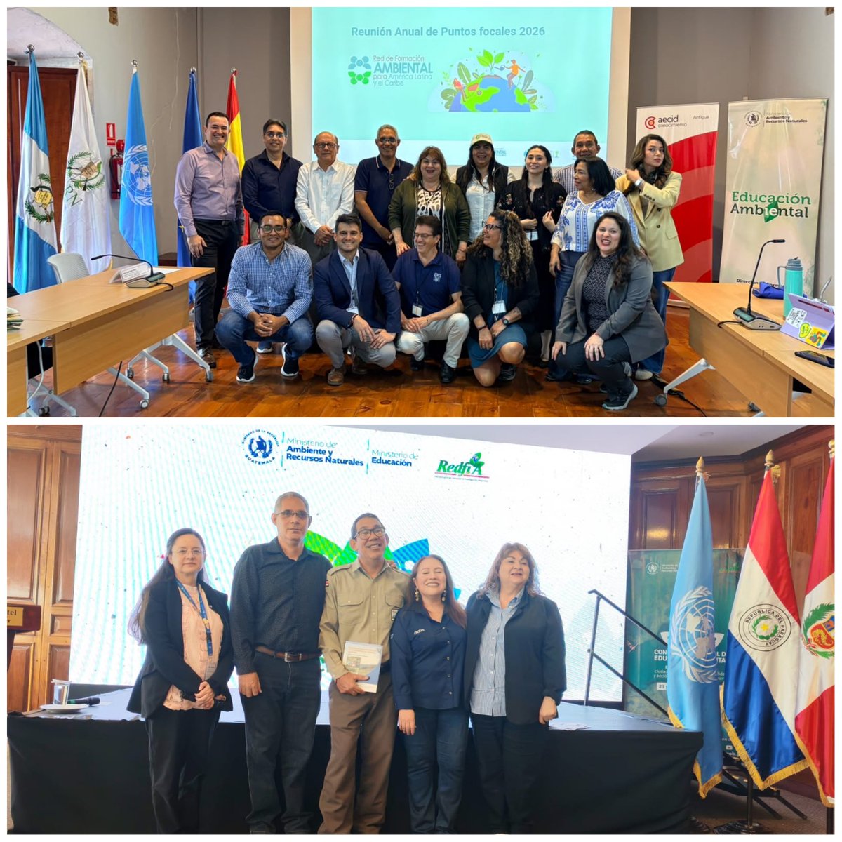 citmacuba's tweet photo. #Cuba participó en Reunión de puntos focales de Red de Formación Ambiental para América Latina y Caribe (REDFA) durante III Congreso Nacional de Educación Ambiental de Guatemala
En el encuentro se actualizó el Plan de de la Red 2025-2026 y se intercambió sobre educación ambiental https://t.co/Z0PSJY6XFX