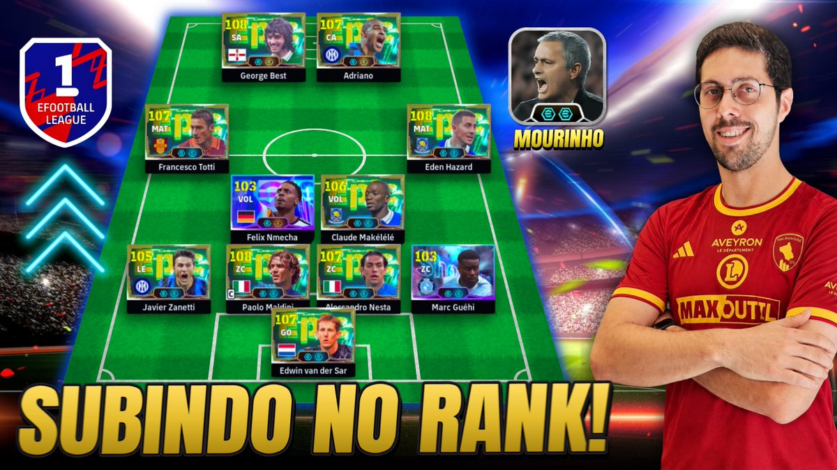 lemefcstreaming's tweet photo. SUBINDO no RANK da LIGA EFOOTBALL 2027!! (AO VIVO!) https://t.co/LeLb2JgPyf via @YouTube 

#efootball https://t.co/pQIsHArbwk