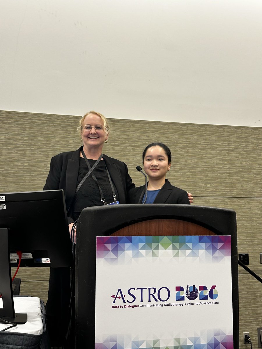 SimranPolce's tweet photo. Rising superstar MS3 Jin Ju Lee (@jinjulee02) @USFHealthMed mentored by Dr Hoffe presented at #ASTRO2026 on the importance of pretreatment patient education.

@MoffittRadOnc @MoffittNews https://t.co/BgyXTzKCmL