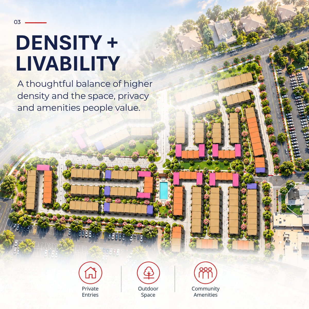 Lessarddesign's tweet photo. Density. Livability. A sense of home.
Lessard Design’s Build-to-Rent approach combines thoughtful planning, flexible housing types, privacy, outdoor space, and community amenities to create places designed around how people want to live.
https://t.co/YSuKblq4Of
#BTR #Architecture https://t.co/6KRT2nPuwa