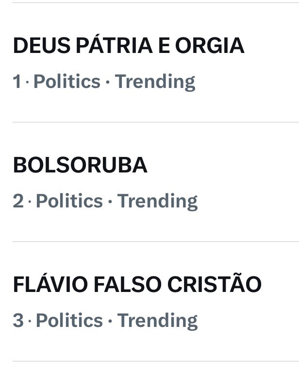 joaodomenech's tweet photo. Gente! Que estrago! 
DEUS PÁTRIA E ORGIA
BOLSORUBA
FLÁVIO FALSO CRISTÃO https://t.co/qCZZIO4BAJ