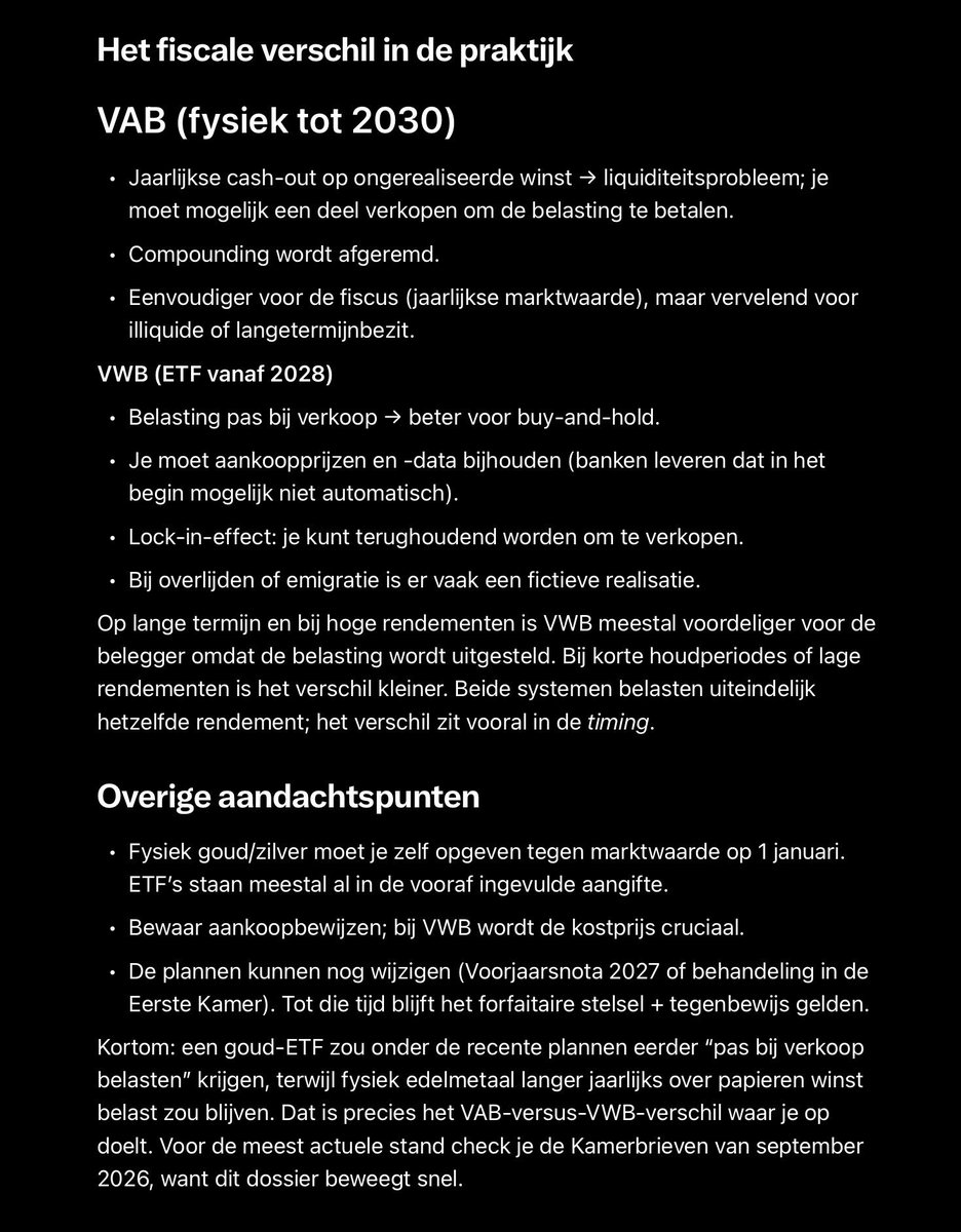 wmiddelkoop's tweet photo. BREAKING

New Dutch Tax Scare (BOX 3) 

(for alternative investments)

Physical gold and silver and self-stored crypto will be taxed yearly (36%) on UNREALISED profits 

While Crypto and gold/silver related ETF’s (and Investment Funds, like ours) wil have a capital gains tax of 36% for realised profits only 

There You Go: They want money/wealth to stay into system 

Ht @bslagter