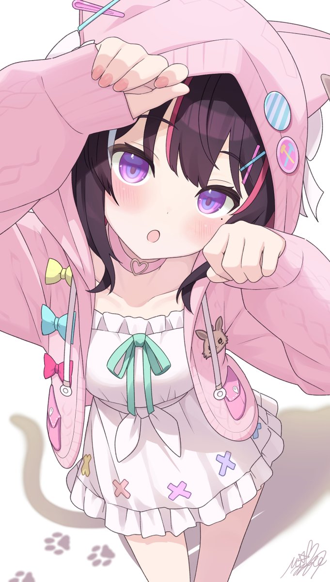 mille__NA's tweet photo. ゆるふわ私服あずきち強化月間でした🎀 #今月描いた絵を晒そう https://t.co/JN2Ggp7sS5