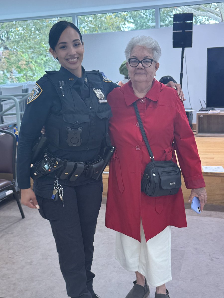 NYPD49Pct's tweet photo. Community Outreach
Our Crime Prevention Officer joined seniors at the R.A.I.N. Senior Center on Boston Road for a conversation focused on staying safe in the community.
Topics included scam awareness and pedestrian safety, along with helpful tips to promote safety and awareness. https://t.co/xD51yZzfDJ