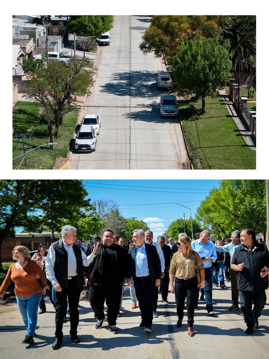 MartinLlaryora's tweet photo. SEGUIMOS TRABAJANDO PARA INTEGRAR Y TRANSFORMAR RÍO CUARTO 

En #RíoCuarto recorrí los trabajos de hormigonado que se realizaron sobre calle Segurola, una obra que ya alcanzó el 95% de avance y que forma parte del Plan 100 Cuadras de Pavimento. Este proyecto de mejora urbana es ejecutado conjuntamente entre la Provincia, que aporta el 70% de la inversión, y el municipio de la #CapitalAlterna, que financia el 30% restante.

Esta intervención permitirá agilizar la conexión norte-sur de la ciudad, descongestionar el tránsito sobre calle Muñiz y facilitar la circulación hacia #LasHigueras. Al mismo tiempo, avanzamos con la pavimentación en barrio Castelli I y en calle Lorenzo Suárez de Figueroa, mientras que ya fueron habilitadas las obras de República Árabe Siria, 16 cuadras en barrio Alberdi y los trabajos realizados en barrio Fénix.

Cuando trabajamos en conjunto podemos concretar obras estratégicas que integran la ciudad y mejoran la vida de los vecinos.

#HacerParaCrecer