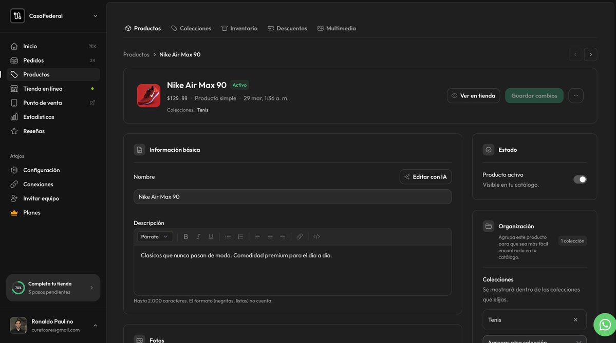 ronaldships's tweet photo. Pretty proud of the UI/UX I've built for Karrito.

A SaaS for sellers to manage their catalog and take orders through WhatsApp.

Here's a look inside.

What would you change first? Honest feedback welcome 👇

#BuildInPublic https://t.co/SP87kOGUj4