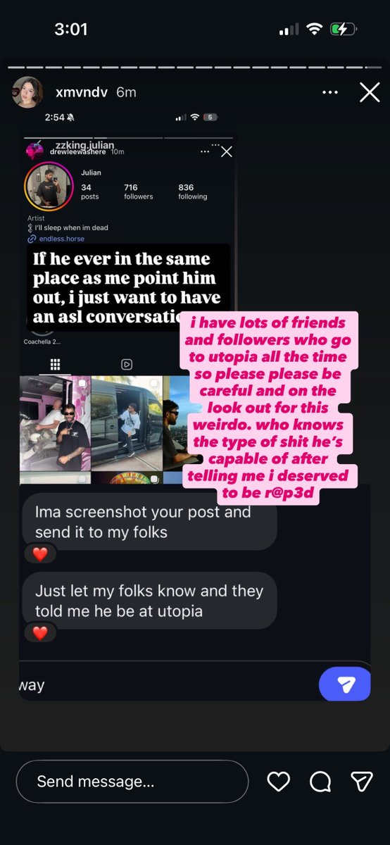 lucyluvv_'s tweet photo. My friend wanted me to share on here the kind of POS that are out there. Men think our fear of them is a joke when it’s our reality https://t.co/sgxWzGwECW
