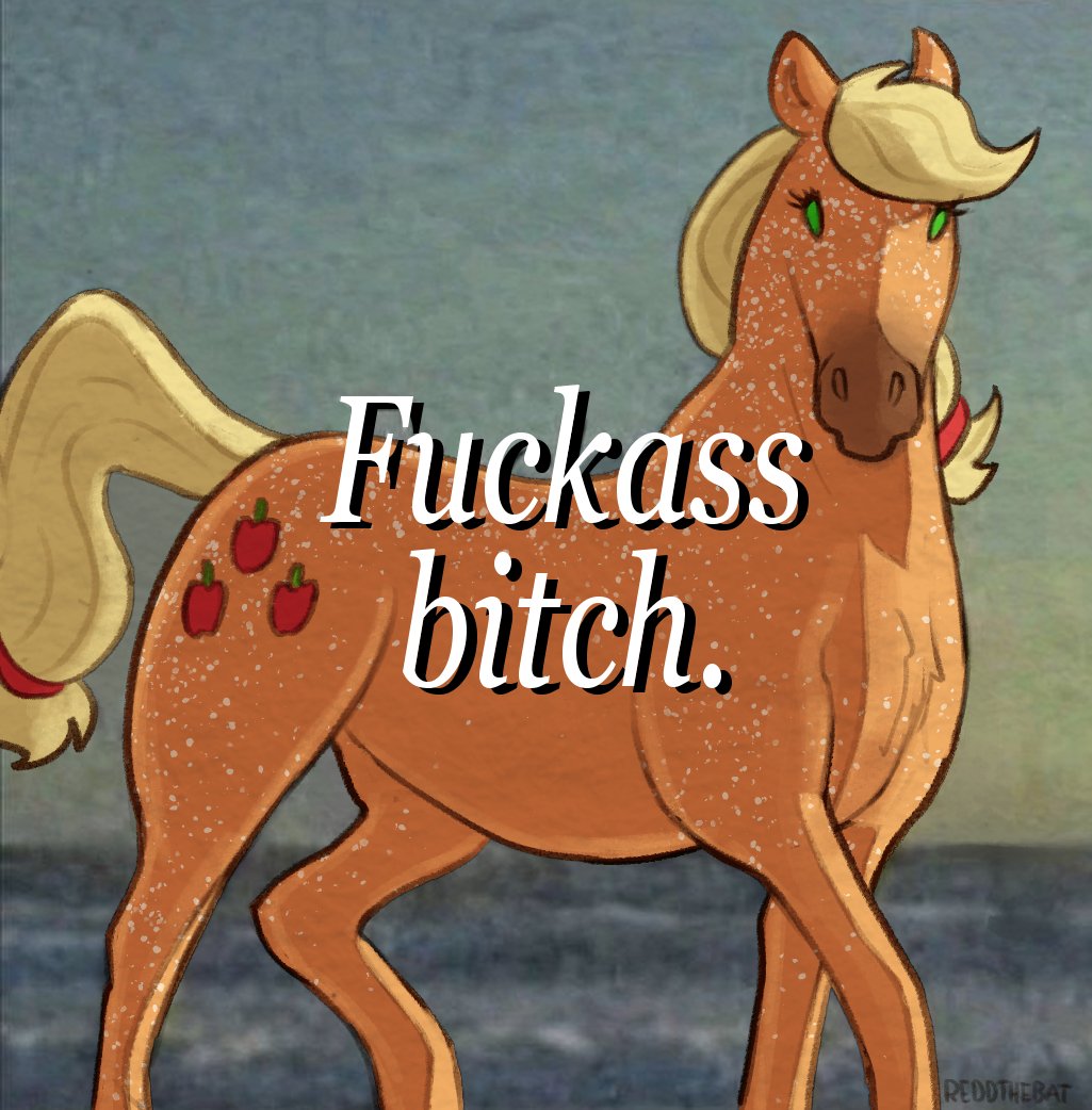 ReddTheBat's tweet photo. Silly Applejack draw-over. https://t.co/H28PHSzDEq