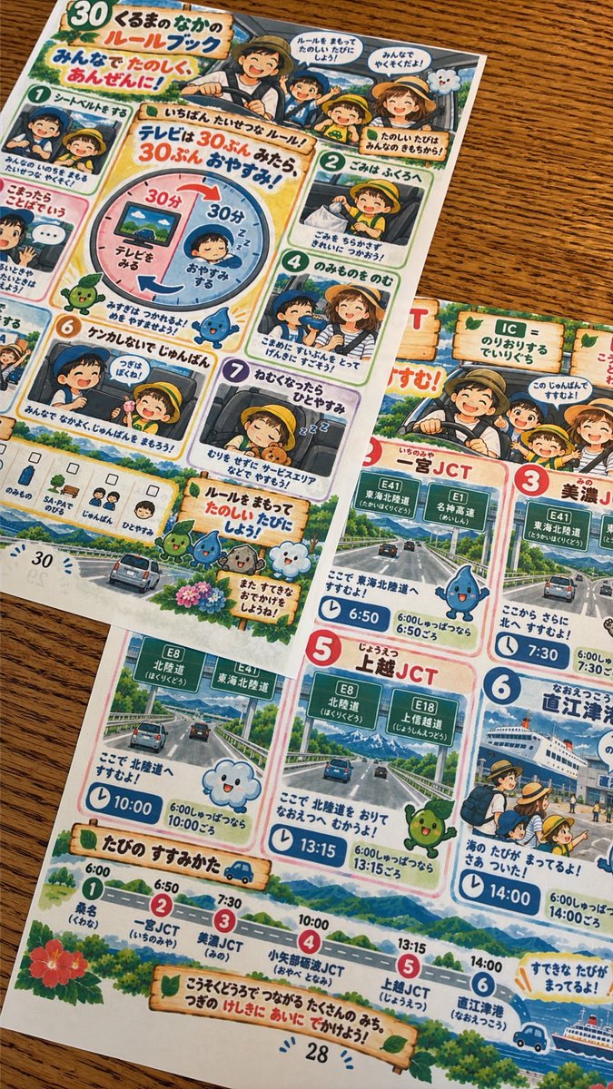 katoo_time's tweet photo. AIで増やしたいのは、 仕事の量じゃなくて、 こういう時間かもしれない。

家族でふと 「佐渡島、行ってみたいね」 という話になり、ChatGPTに相談してみました。
子どもたちが楽しめる地図、 車窓で遊べる探検シート、 お土産リスト、 車内のルールブックまで。
気づけば、こんな旅のしおりができていました。
正直、ここまでできるとは思っていませんでした。
AIが仕事の道具としてだけでなく、 家族の何気ない会話や、 これからの楽しみを広げる道具として、 少しずつ暮らしに溶け込んできた気がします。