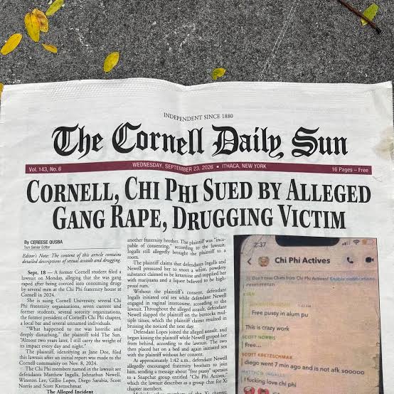 avakatespacc's tweet photo. This week on my blog, I looked at Cornell’s response to the reopened investigation involving allegations against members of the Chi Phi fraternity. I discussed how the university can navigate such a serious PR crisis while prioritizing student safety, transparency, and trust.  #372WithU @ProfNichols