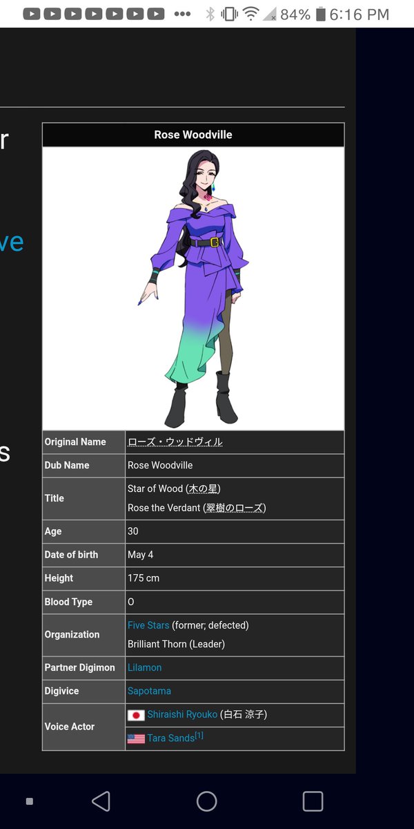 JamesTButler64's tweet photo. @ScratS2602 Rose from Digimon Beatbreak is another great choice for an adult character and for those who are curious about her age, Rose Woodville is 30 years old like I am https://t.co/8s1foPAA1J
