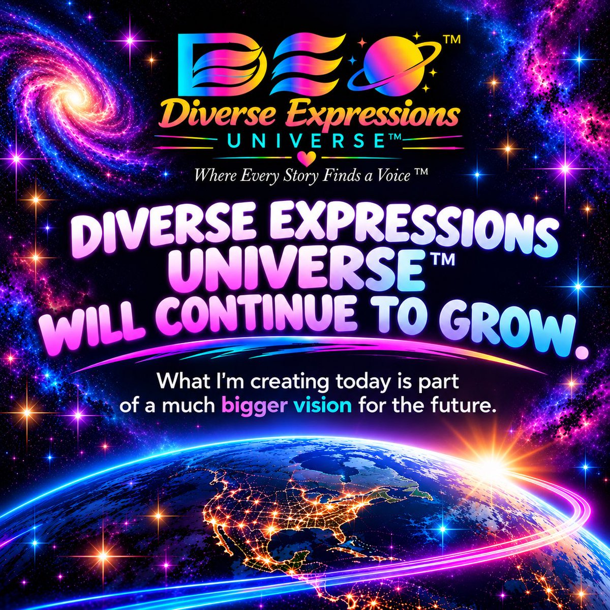 DiverseExpressU's tweet photo. 💜🚀 We’re just getting started.

From apparel and books to characters, TV shows, movies and new worlds, there is so much more I hope to create.

This is only the beginning. 🌎✨

#diverseexpressionsuniverse #representation #storytelling #creativity #dreambig https://t.co/2I0tu6OPsJ