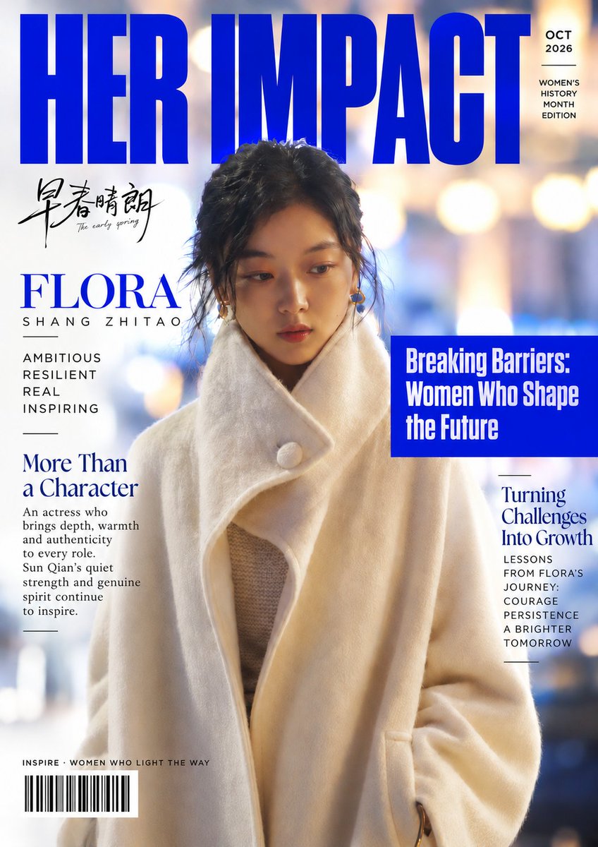 preppycoco's tweet photo. 💙 HER IMPACT — More Than a Character

Some actresses make you notice the performance. Others make you forget you're watching one.

That is what I appreciate about Sun Qian.

Through Flora/Shang Zhitao in The Early Spring, she brought us a woman who feels imperfect, ambitious, vulnerable, stubborn, hopeful—and deeply human. Her strength wasn't created through grand speeches or dramatic moments alone. So much of it lived in the quieter details: an expression, a hesitation, a moment of disappointment, or the determination to continue when things didn't go as planned.

But HER IMPACT is about more than one character.

It's about an actress whose presence can be gentle without disappearing, whose simplicity can still command attention, and whose performance reminds us that authenticity can be powerful.

More Than a Character.
Depth. Warmth. Authenticity. Quiet strength.

And through Flora's journey, another message remains:

Challenges don't always stop us. Sometimes they become the very place where growth begins.

Sun Qian gave Flora a face and a voice—but more importantly, she gave her a humanity that made so many of us see a little of ourselves in her.

Maybe that's the real impact of a beautiful performance:
You remember the character.

You feel the story.

And you begin to notice the woman who brought it all to life. 💙

HER IMPACT | Women Who Light the Way

#SunQian #孙千 #ShangZhitao #Flora #TheEarlySpring #HerImpact #WomenWhoLightTheWay #WhereHeartsWander