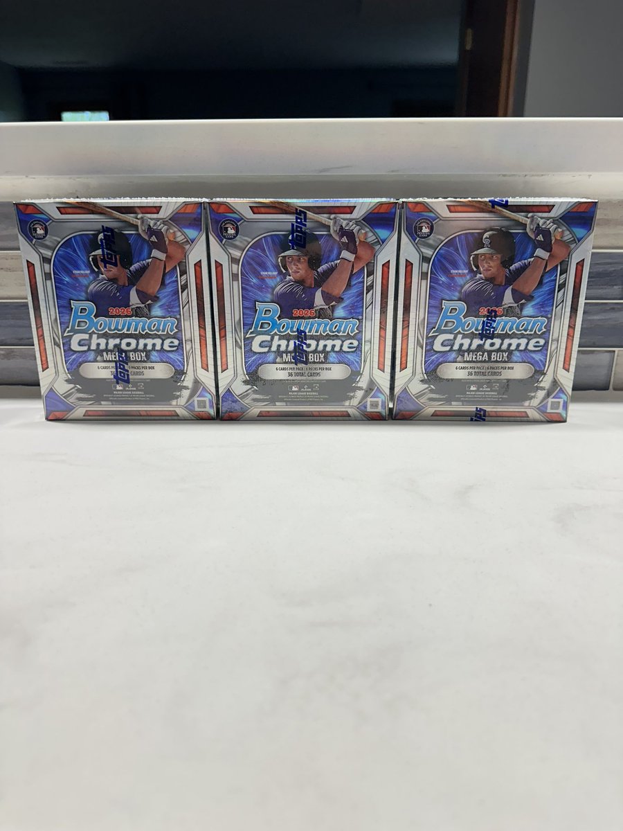 philkeefious's tweet photo. I’ll be doing a 3 mega box break of the new Bowman Chrome tonight on whatnot. It will be a random team auction all starting at $6. Super excited to rip this for you guys!

https://t.co/7J0PPy6Qst https://t.co/4kF4yE2VX6