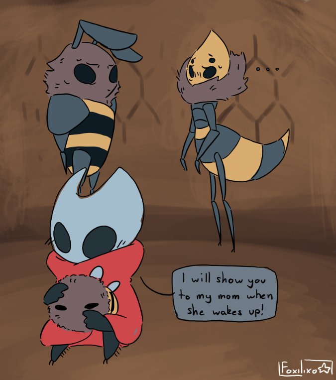 foxilixo's tweet photo. stupid baby spider doesnt know her mother isn't gonna wake up

#hollowknight #hornet #silksong https://t.co/UQQaq4D4cK