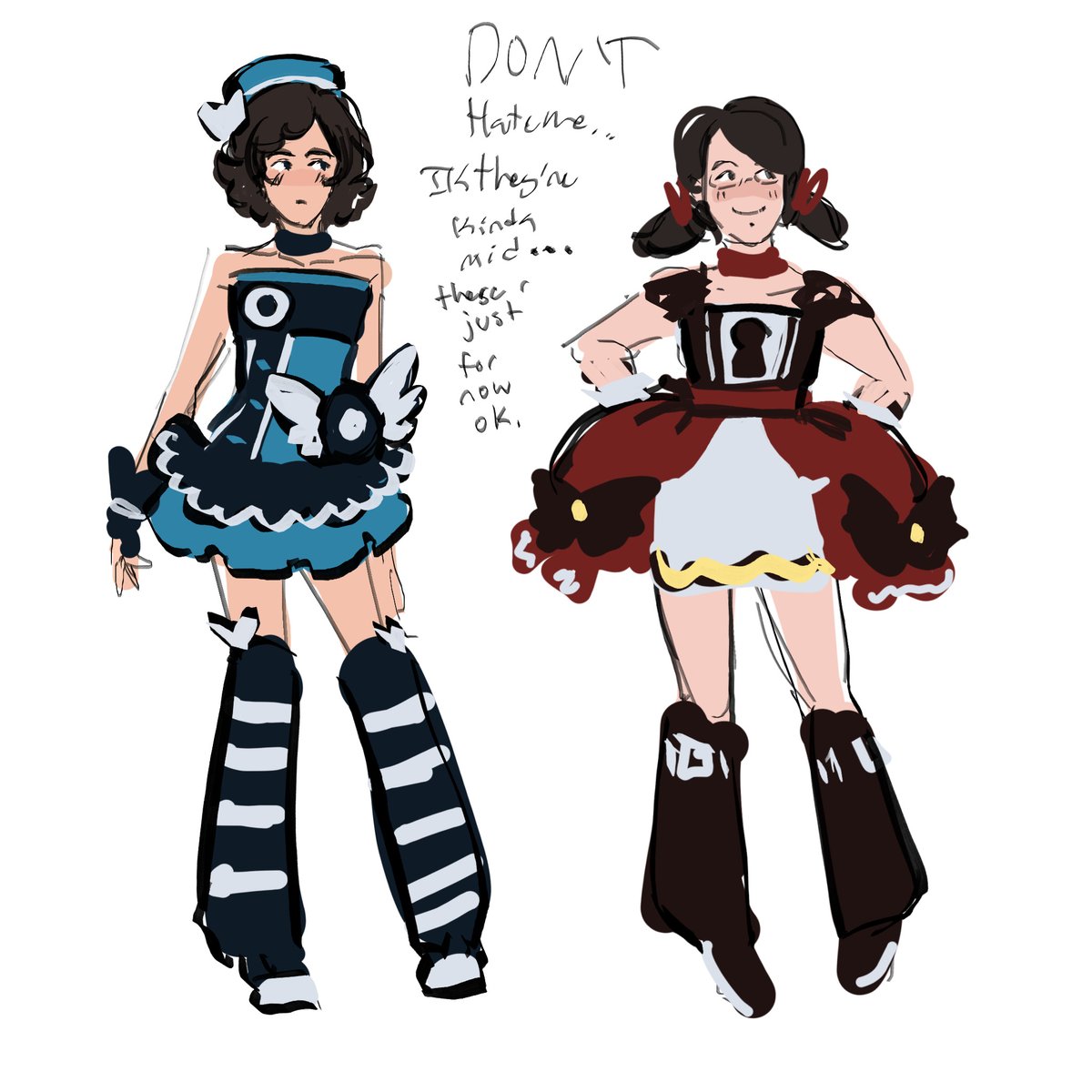 homurae_'s tweet photo. hai here r my fob magical girls cuz i never posted their design refs here😳these pics r old+will be updated eventually,, especially andy https://t.co/XCAQUaIVdW