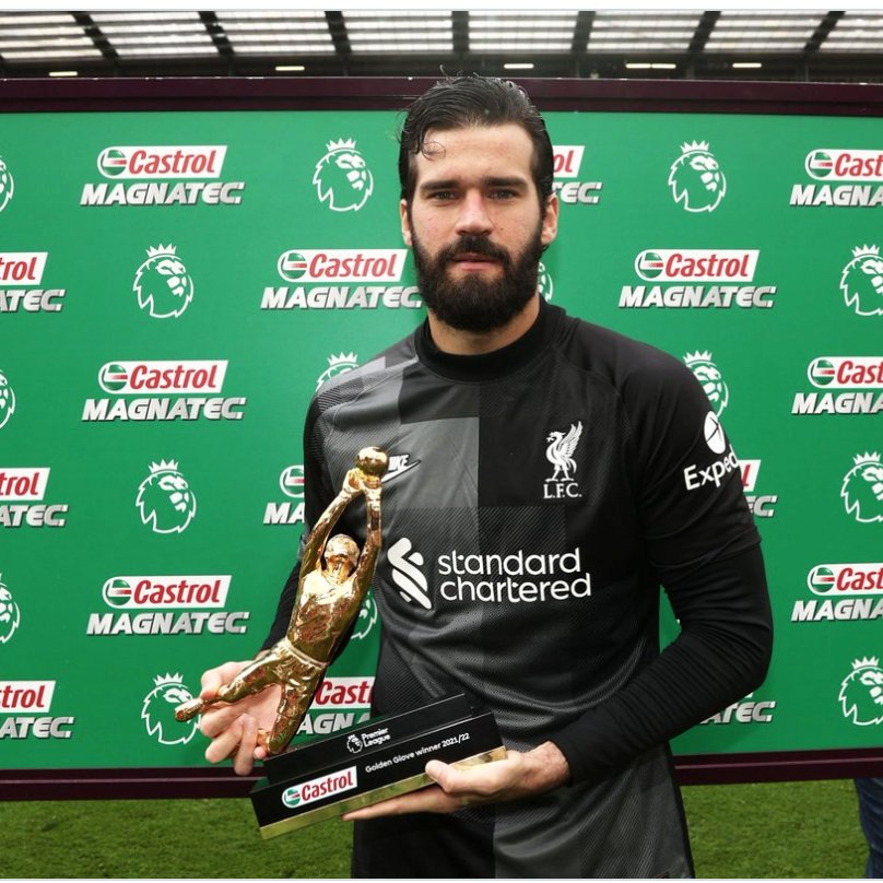 marcaejoga_'s tweet photo. Na Premier League, também deixou sua marca:

🧤 Luva de Ouro em 2018/19
🧤 Luva de Ouro em 2021/22

Ou seja, não foi apenas um período curto de bom futebol. Alisson passou anos sendo colocado entre os melhores goleiros do planeta. ⭐ https://t.co/kg1tbOchtU
