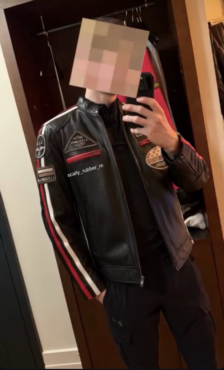 scally_rubber_m's tweet photo. I’m actually so glad I picked up this jacket. I love how it fits. #gayleather https://t.co/Swh9Ut17Zb