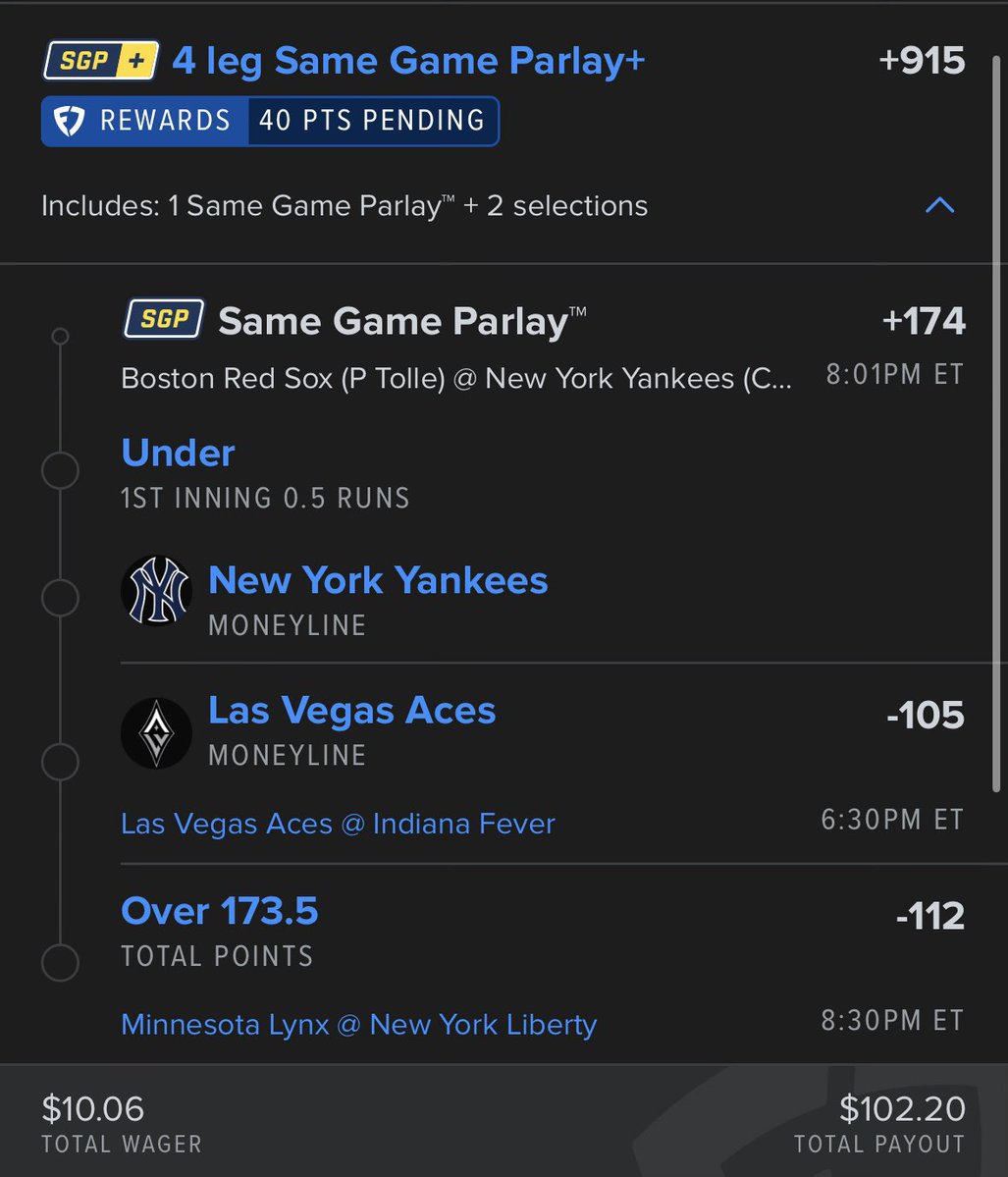 Gamepicks8's tweet photo. ⚾🏀 Pat Pack – 4 Leg Edition | Sept. 29
🔹 NRFI Red Sox vs Yankees (-166)
🔹 Yankees ML (-132)
🔹 Aces ML (-105)
🔹 Over 173.5 Lynx vs Liberty (-112)
📈 +915 Odds
#GamblingX #BettingX #MLBpicks #WNBApicks
@Playbook https://t.co/WUIGktS6kB