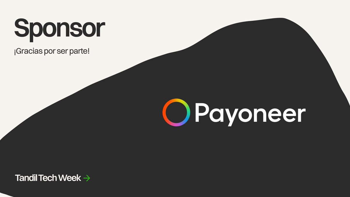 Tandiltechweek's tweet photo. Payoneer se suma a la Tandil Tech Week. Su plataforma permite cobrar, pagar y operar en más de 190 países, con cuentas multimoneda, tarjetas corporativas y tasas competitivas. En Latinoamérica ya acompaña a miles de compañías a cruzar fronteras. ¡Gracias por ser parte! https://t.co/m4Hj6vwaEr
