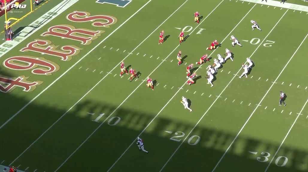 JoePickem's tweet photo. How does Jacoby Brissett not instantly throw this to Marvin Harrison Jr for a TD? https://t.co/2VMYWdoaXs