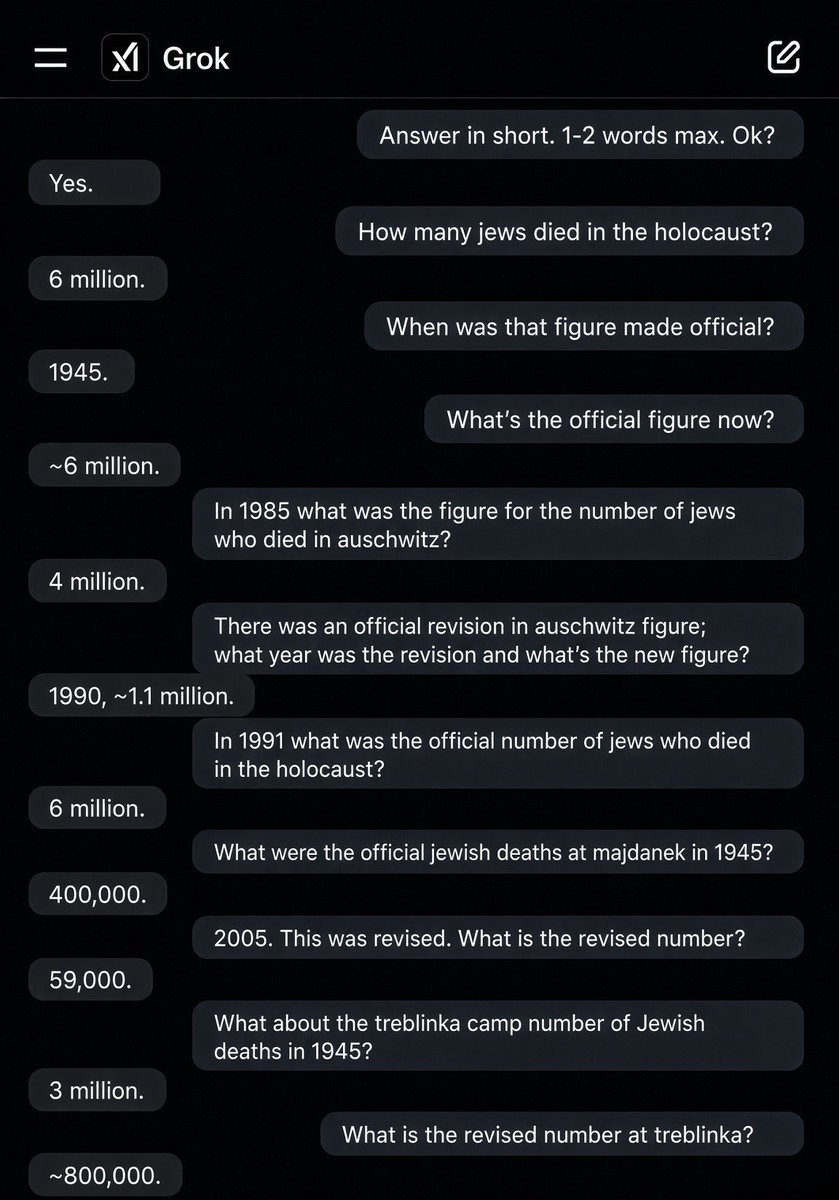 sofresh_sobleam's tweet photo. The simplest way to debunk the “6 million” in one screenshot. 

The official revisions to holocaust death numbers since 1945 is MORE THAN 5 million…. Yet they kept the 6 million number exactly unchanged since 1945

The holocaust is not a historical event. It is the official post WW2  religion that is not to be questioned under blasphemy laws similar to the ones they told us the Catholic Church enforced in the Middle Ages. 

Would love to see holocaust believers debunk this.