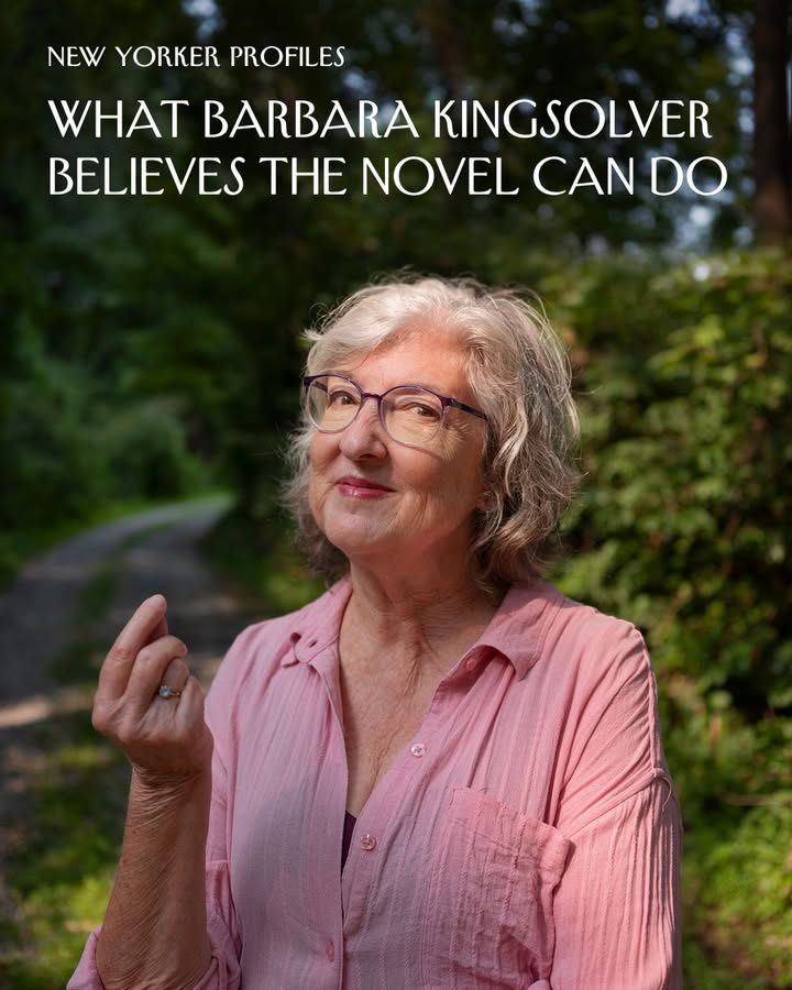 NewYorker's tweet photo. Barbara Kingsolver’s last book, “Demon Copperhead,” won the Pulitzer Prize in 2023, sat on the Times best-seller list for more than a year, and was voted the best book of the 21st century by the newspaper’s readers. But after she finished it, Kingsolver struggled with writer’s block. “I think it should actually be called writer’s fear,” she says. A Substack post, of all things, got her writing again. The headline was “Barbara Kingsolver Is a Fraud. “I had to know why,” she says, explaining her decision to click on the link. “Maybe I am a fraud!”

But Kingsolver, who writes what she calls socially engaged fiction, has always believed that the arts belong to everyone, and has spent her life writing books that she hopes can be read by anyone. Her latest book, “Partita” wrestles with the questions that have fuelled her whole career: who is art for, what makes it good, and what can it actually accomplish? Casey Cep talks to Kingsolver about her work, her family, and what it has meant to come from and return to a rural part of the country: https://t.co/NGGmn6FtO7