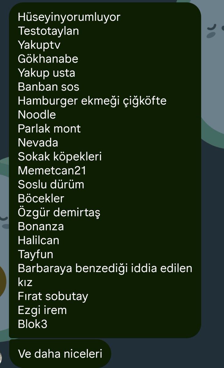 user0111001001's tweet photo. arkadaş barrackiye aestetic öznelerini sıraladı https://t.co/7X2OSpuzmQ